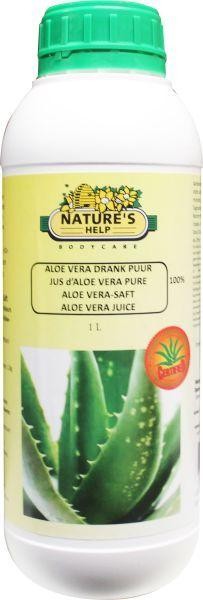 Natures Help Aloe vera drank puur (1 Liter)