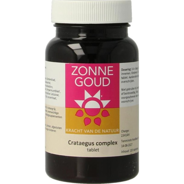 Zonnegoud Crataegus complex (120 Tabletten)