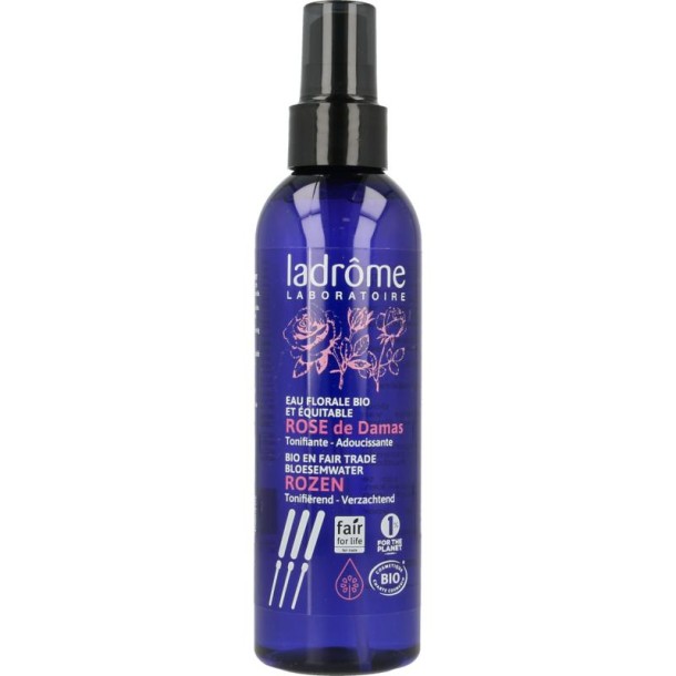 Ladrome Rozenwater spray bio (hydrolaat) (200 Milliliter)