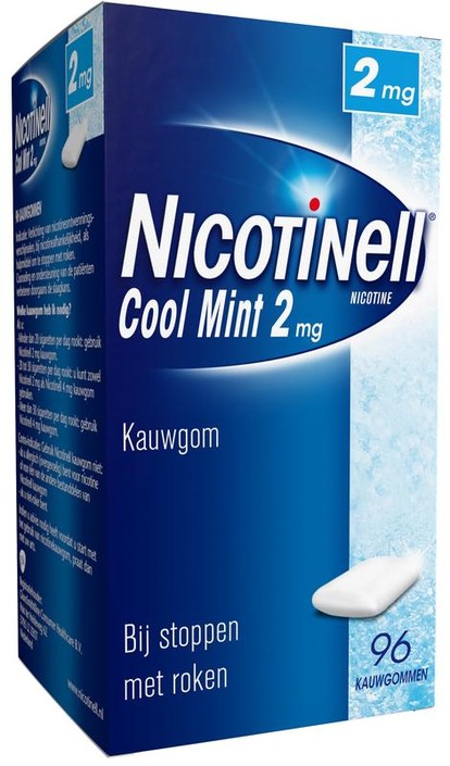 Nicotinell Kauwgom cool mint 2 mg (96 Stuks)