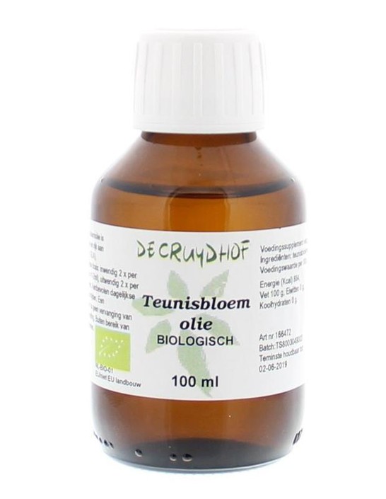 Cruydhof Teunisbloemolie vloeibaar bio (100 Milliliter)