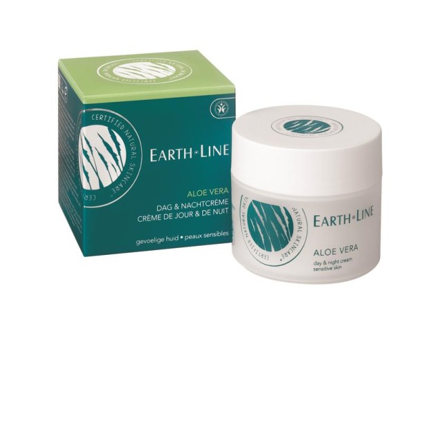 Earth Line Aloe vera dag/nachtcreme (50 Milliliter)