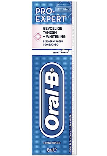 Oral-B Tandpasta Pro-Expert Gevoelige Tanden & Whitening oral b 75 ml