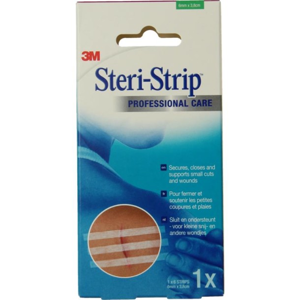 3M Steri strip hecht 6 x 38mm (6 Stuks)