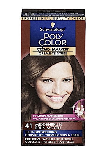 Schwarzkopf Poly Color 41 Middenbruin Crème Haarverf