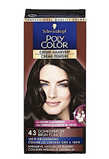 Schwarzkopf Poly Color 43 Donkerbruin Crème Haarverf