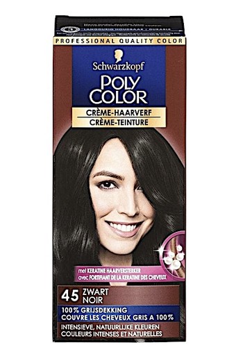 Schwarzkopf Poly Color 45 Zwart Crème Haarverf