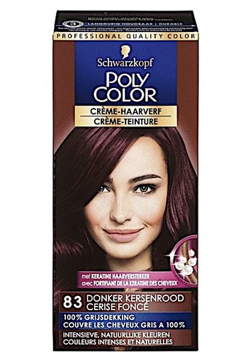 Schwarzkopf Poly Color 83 Donker Kersenrood Crème Haarverf