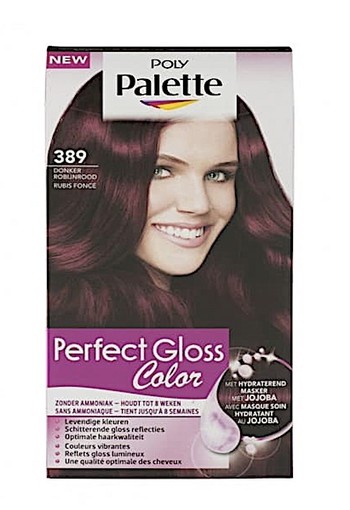 Schwarzkopf Poly Palette 389 Donker Robijnrood Haarkleuring