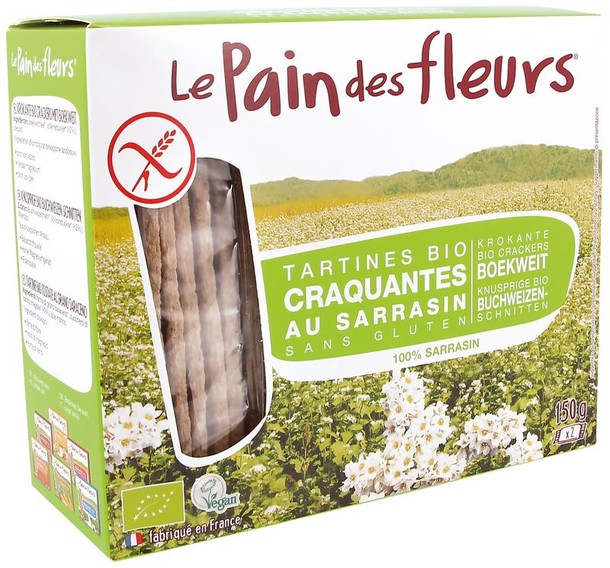 Pain Des Fleurs Boekweit crackers bio (150 Gram)