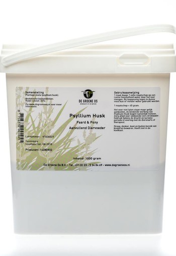 Groene Os Psyllium husk paard/pony (1 Kilogram)