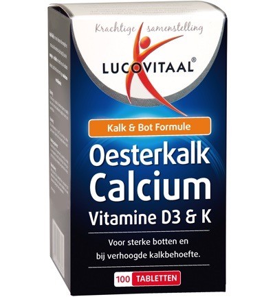 Lucovitaal Oesterkalk Calcium Tabletten 100tb