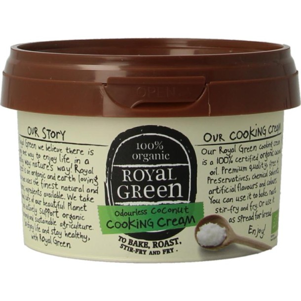 Royal Green Kokos cooking cream odourless bio (250 Milliliter)