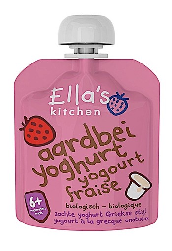 ELLA'S KITCHEN Aardbeien yoghurt 100% biologische aardbeien yoghurt