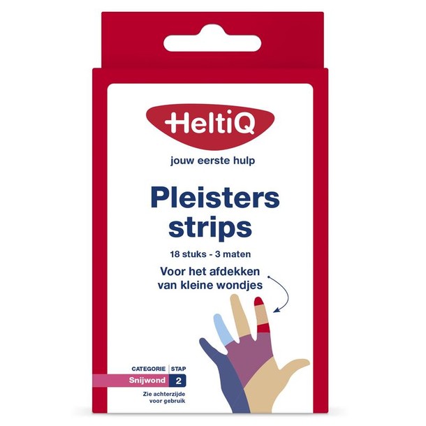 Heltiq Pleisterstrips waterafstotend & elastisch (18 Stuks)