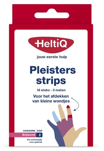 Heltiq Pleisterstrips waterafstotend & elastisch (18 Stuks)