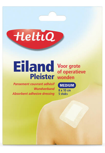 Heltiq Eilandpleisters 8 x 10cm (5 Stuks)