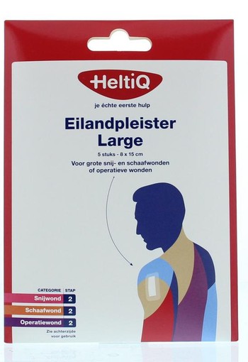 Heltiq Eilandpleisters 8 x 15cm (5 Stuks)