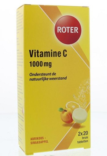 Roter Bruistabletten abr. sin. vit C duopack (40 Bruistabletten)