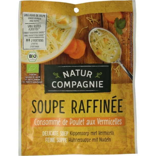 Natur Compagnie Kippensoep met vermicelli bio (40 Gram)