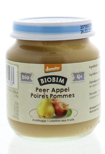 Biobim Appel peer 4 maanden demeter bio (125 Gram)