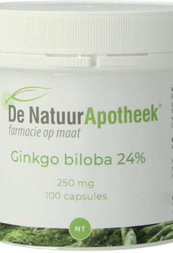 Natuurapotheek Ginkgo biloba 24% 250mg (100 Capsules)