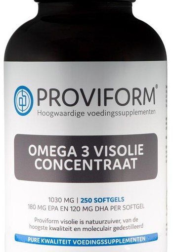 Proviform Omega 3 visolie concentraat 1000 mg (250 Softgels)