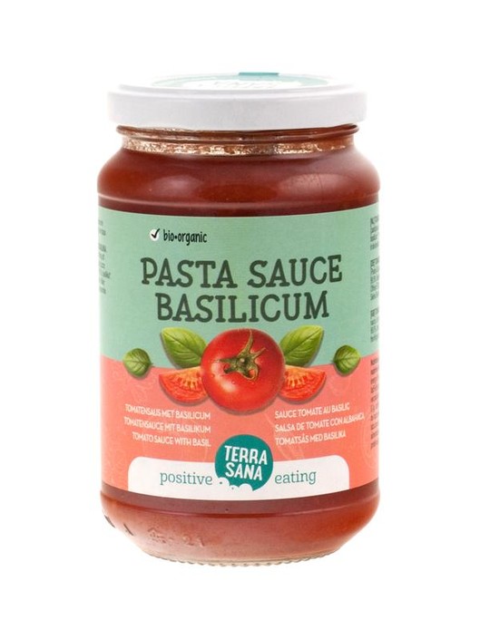 Terrasana Tomatensaus basilicum bio (340 Gram)