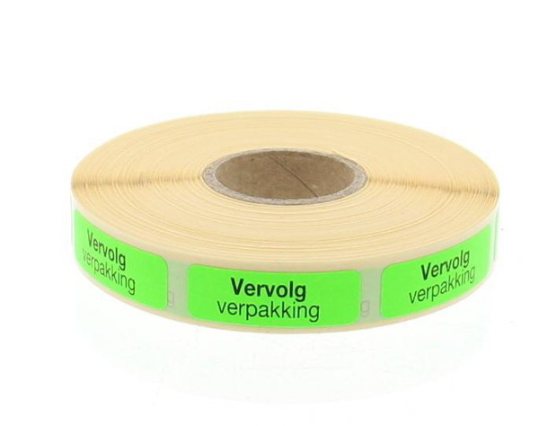 Blockland Strooketiket vervolg verpakking 30 x 10mm (1000 Stuks)