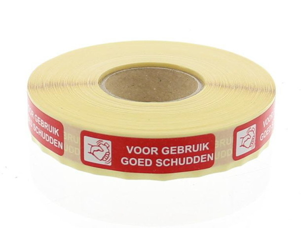 Blockland Strooketiket voor gebruik schudden 44 x 11mm (750 Stuks)