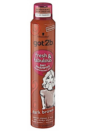 Got2b Fresh And Fabulous Droogshampoo Dark Brown 200ml