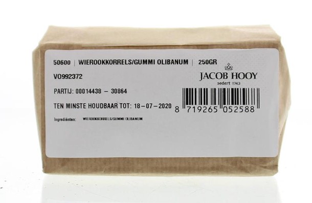 Jacob Hooy Wierookkorrels gummi olibanum (250 Gram)