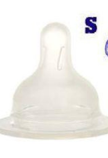 Difrax Flesspeen soft breed small (2 Stuks)