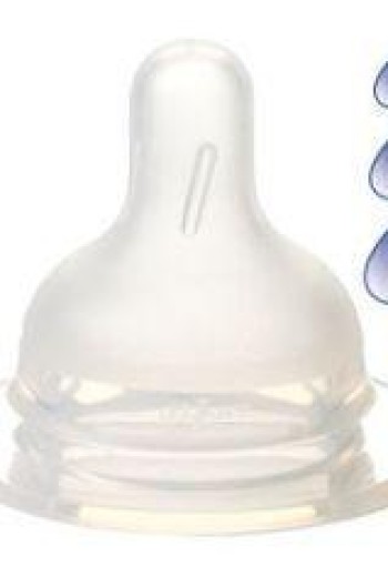 Difrax Flesspeen soft breed 1-2-3 (2 Stuks)