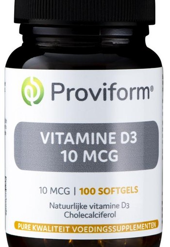 Proviform Vitamine D3 10mcg (100 Softgels)