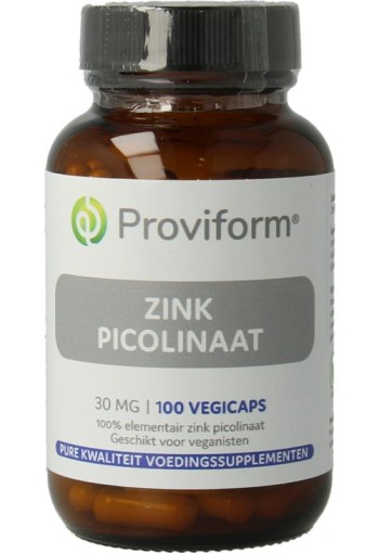 Proviform Zink picolinaat 30mg (100 Vegetarische capsules)