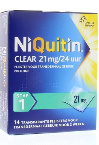 Niquitin Stap 1 21 mg (14 Stuks)