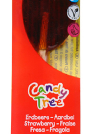 Candy Tree Aardbei lollie bio (1 Stuks)