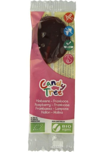 Candy Tree Frambozen lollie bio (1 Stuks)