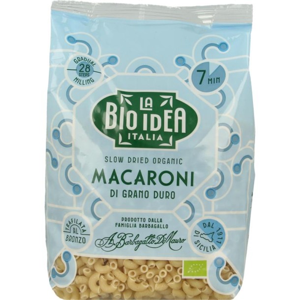 Bioidea Macaroni wit elleboogjes bio (500 Gram)