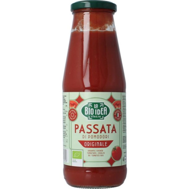 Bioidea Passata gezeefde tomaten bio (680 Gram)