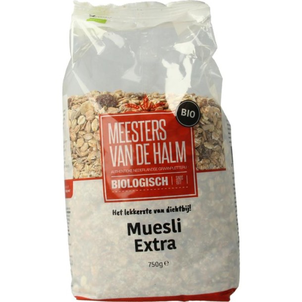 De Halm Muesli extra bio (750 Gram)