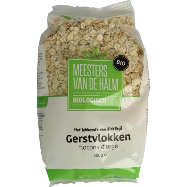 De Halm Gerstvlokken bio (500 Gram)