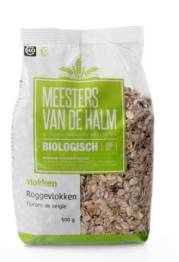 De Halm Roggevlokken bio (500 Gram)