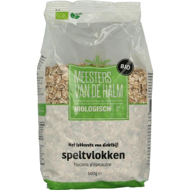 De Halm Speltvlokken bio (500 Gram)