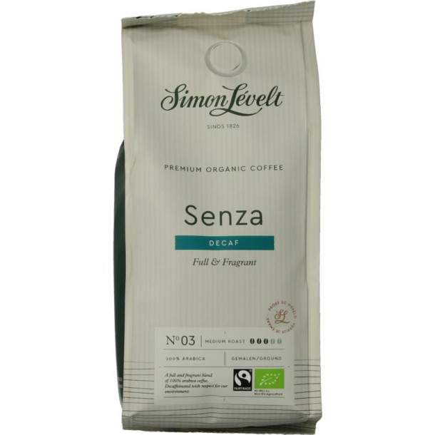 Simon Levelt Cafe organico senza decaf bio (250 Gram)