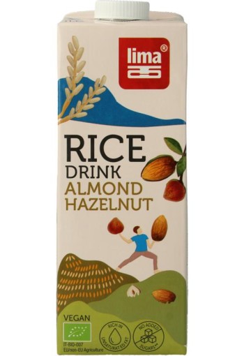 Lima Rice drink hazelnoot amandel bio (1 Liter)