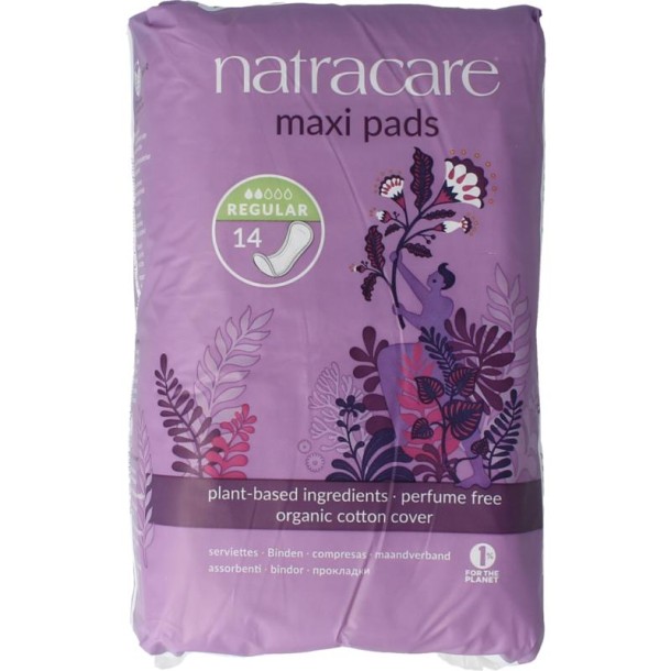 Natracare Maandverband normaal (14 Stuks)