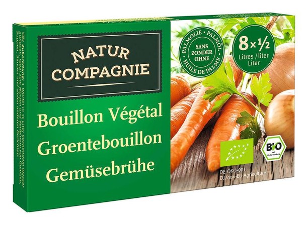 Natur Compagnie Groentebouillonblokjes met zout bio (84 Gram)