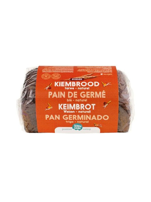 Terrasana Gekiemd brood naturel / tarwe bio (400 Gram)